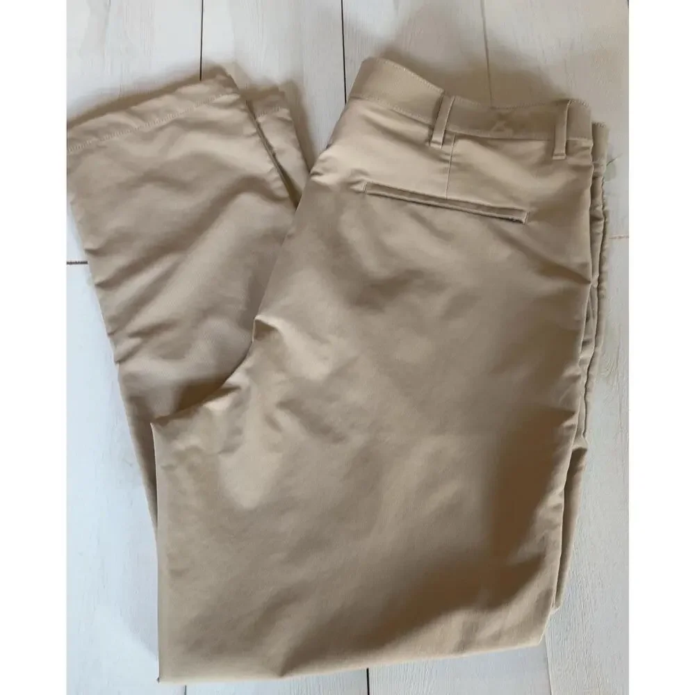 Banana Republic Pants Mens 38x29 Beige Microfiber Chino Straight Leg Casual